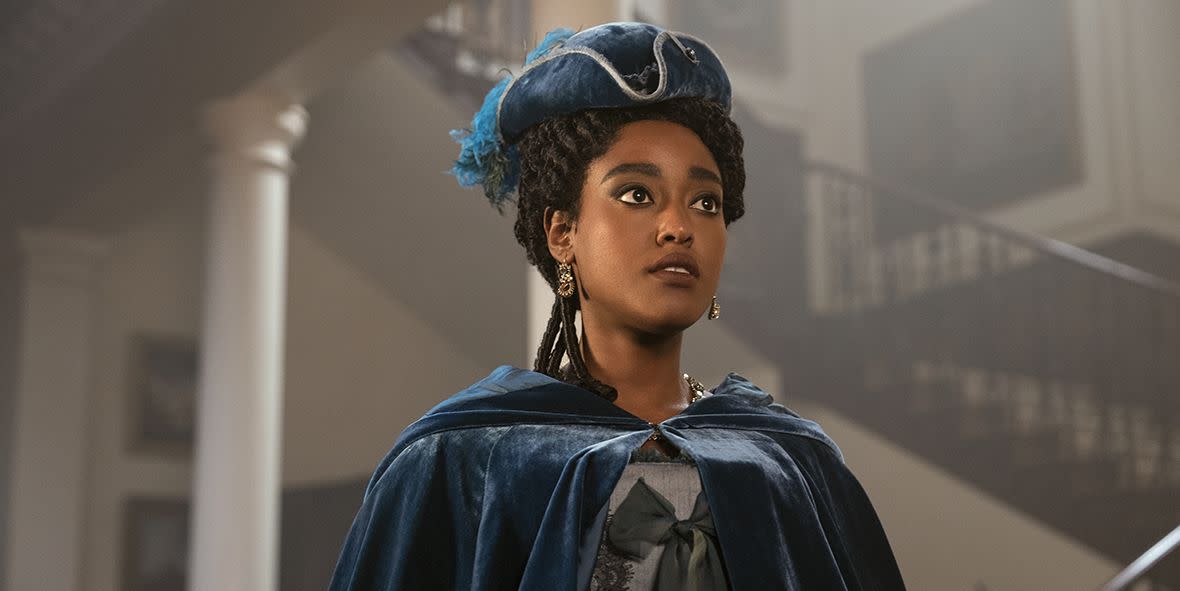 queen charlotte a bridgerton story arsema thomas as young agatha danbury in episode 105 of queen charlotte a bridgerton story cr nick wallnetflix © 2023