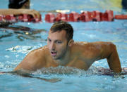 Il nuotatore australiano Ian Thorpe, cinque volte campione olimpico, ha rivelato la sua omosessualità nel 2014.(AP Photo/Bryan van der Beek, File)