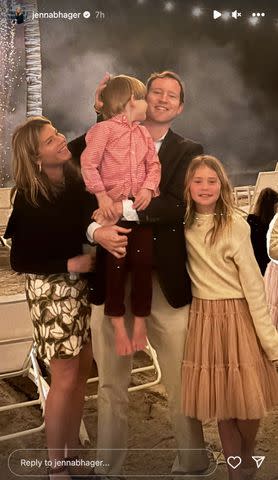 <p>Jenna Bush Hager/ Instagram</p> Jenna Bush Hager posts a sweet family photo on Instagram on New Year's Eve, 2023