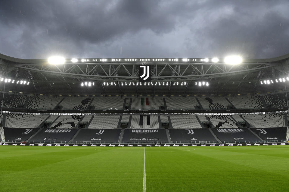 TURIN, ITALY - OCTOBER 04: General view inside the stadium before the Serie A match between Juventus and SSC Napoli at  on October 04, 2020 in Turin, Italy. (Photo by Filippo Alfero - Juventus FC/Juventus FC via Getty Images)