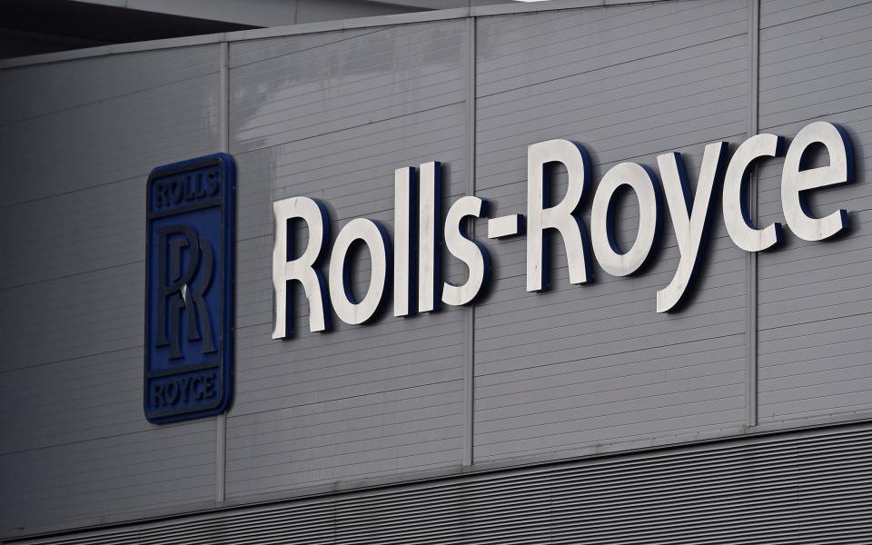 A Rolls-Royce sign