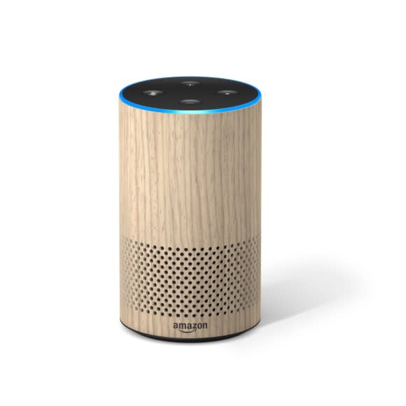 Image of Amazon Echo smart speaker.