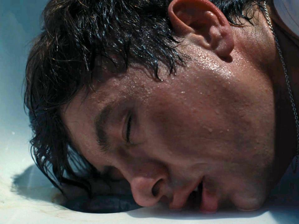 Barry Keoghan face in bathtub