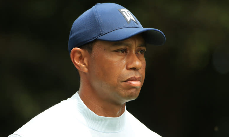 Tiger Woods plays the second round at The Masters.
