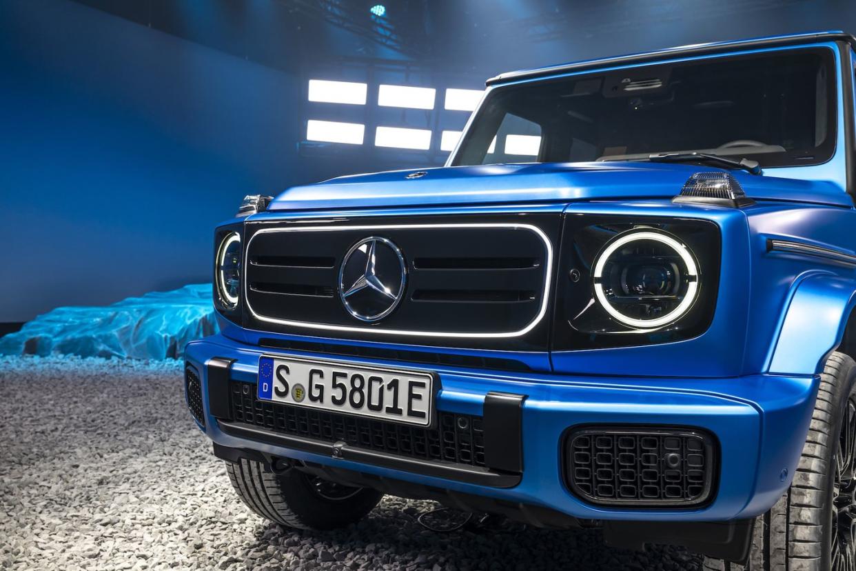 mercedes benz g 580 with eq technology press images