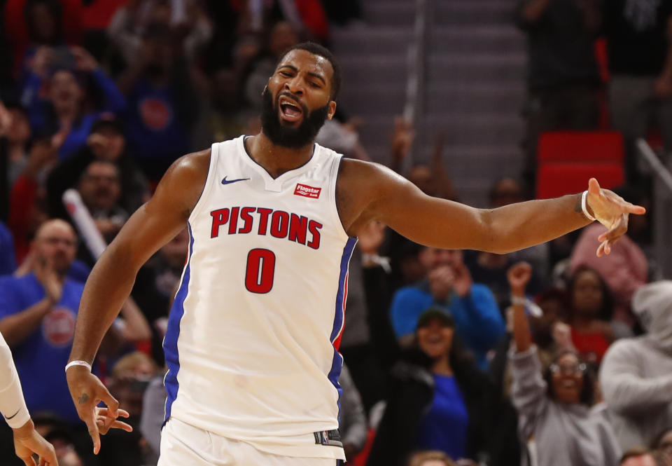 Andre Drummond was angry after he was snubbed for an All-Star spot. (AP Photo)