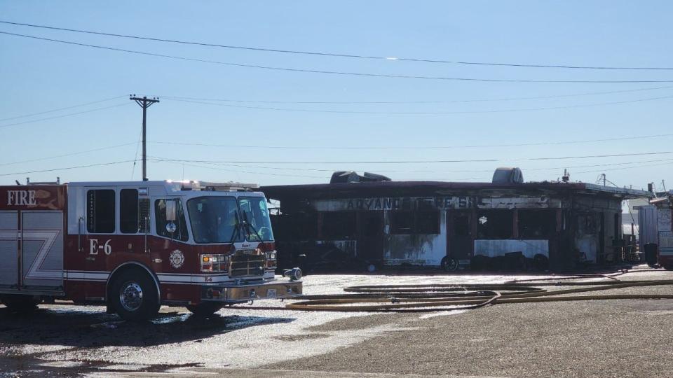 Amarillo crews battled a fire that started around 1 a.m. Thursday at the Advanced Tire Shop, located at 2200 SE 27th Ave. in Amarillo.