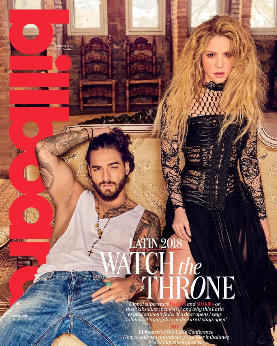 Shakira y Maluma en Billboard/Billboard/Instagram