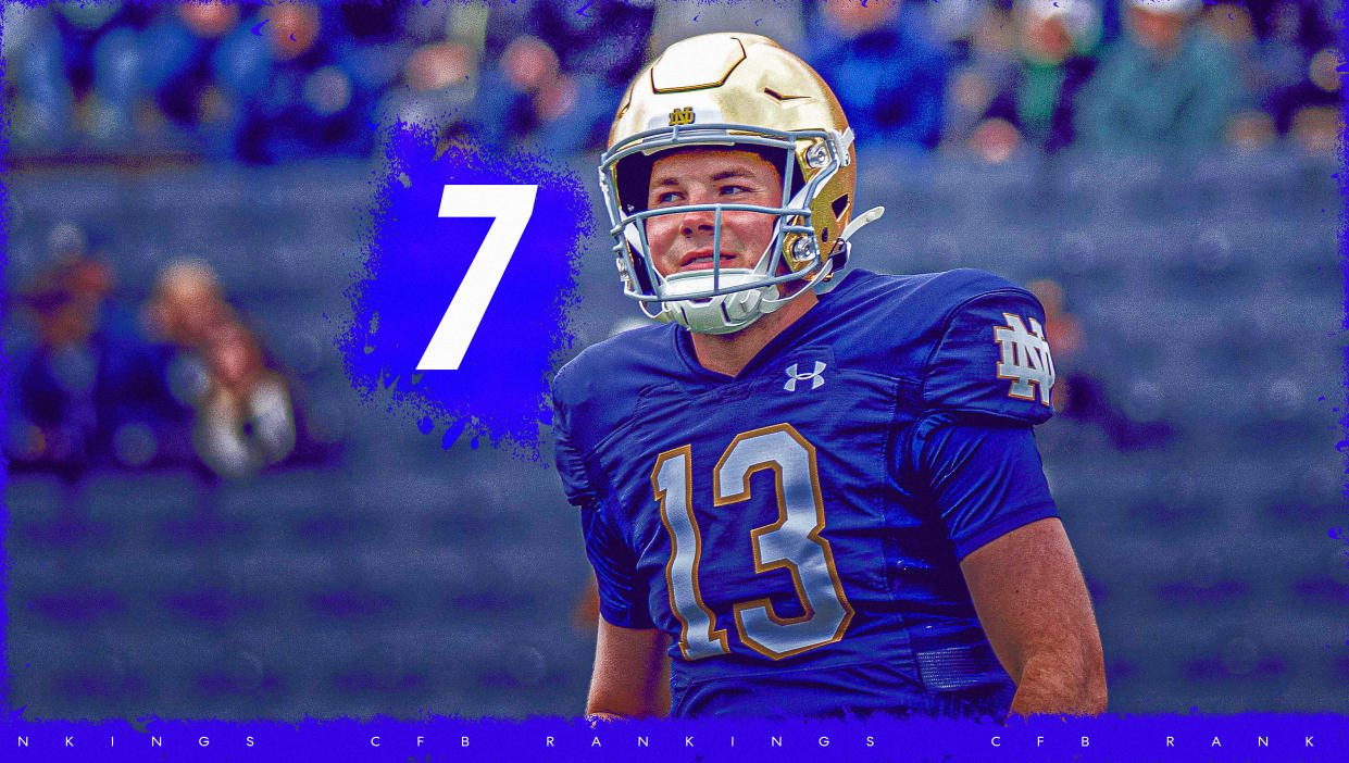 Notre Dame lands at No. 7 in the Yahoo Sports preseason rankings. (Grant Thomas/Yahoo Sports)