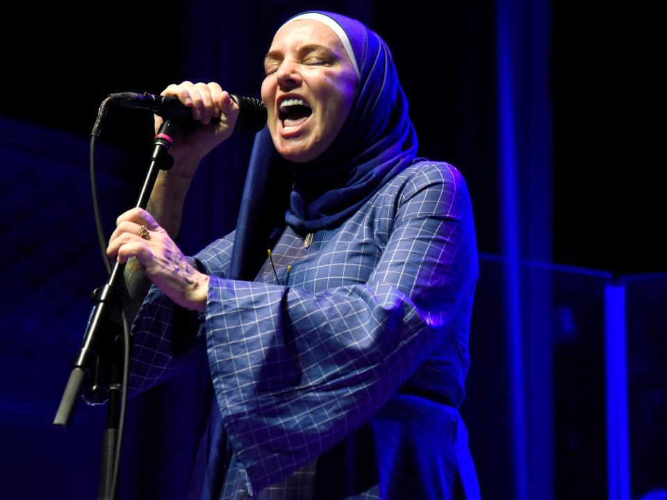 Sinead O'Connor performing at August Hall on February 07, 2020 in San Francisco, California.