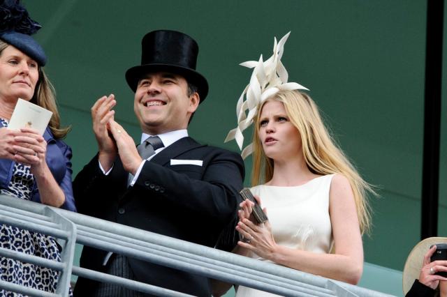 Lara Stone pictured with ex-husband David Walliams in 2012 (Getty Images)