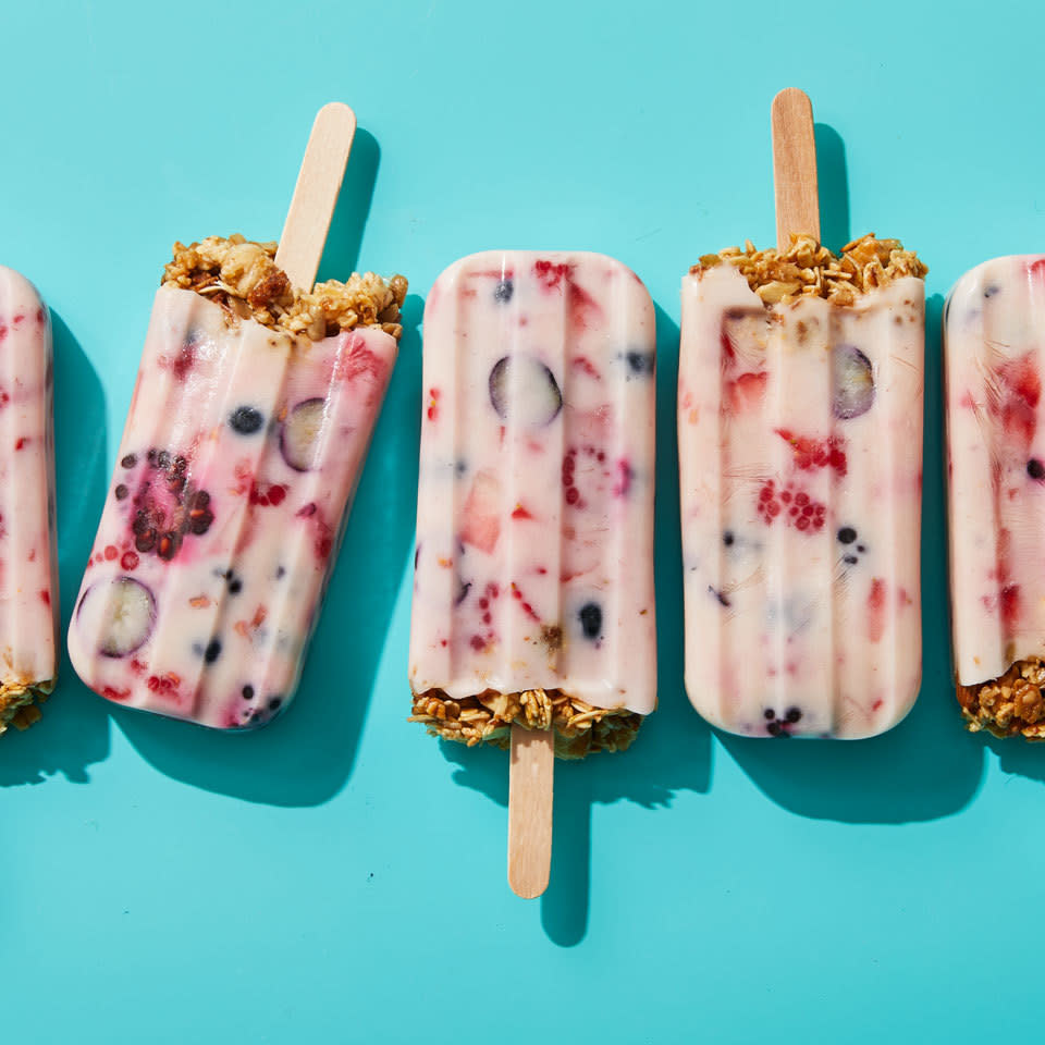 Granola & Yogurt Breakfast Popsicles