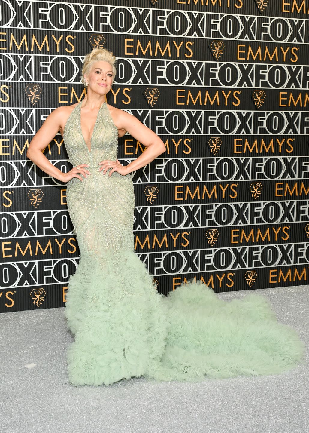 75th primetime emmy awards arrivals hannah waddingham in marchesa