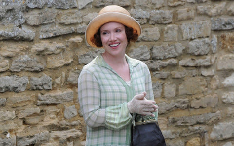 Daisy as local teacher Sarah Bunting in Downton Abbey - Credit: Splash News / Alamy Stock Photo