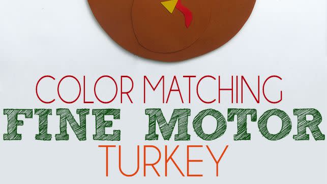 turkey crafts color matching turkey