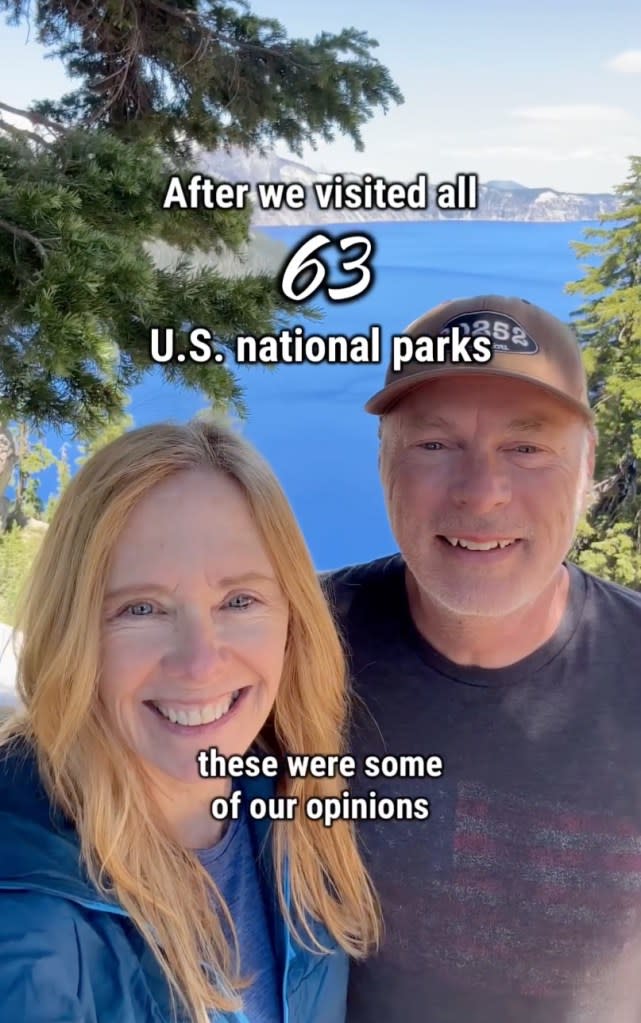 Matt and Karen Smith shared a few selected National Park experiences in a video to Instagram and told viewers why. Matt and Karen Smith / Instagram