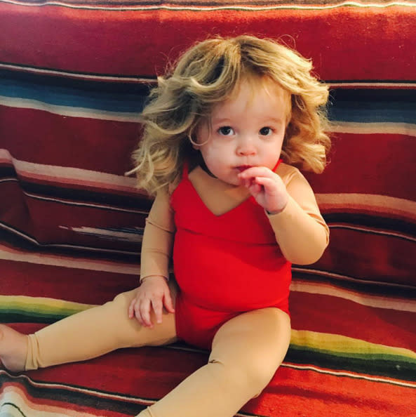 Frances Fallon — that’s Jimmy’s youngest — channeled another lady with the initials F.F.: Farrah Fawcett. (Instagram)