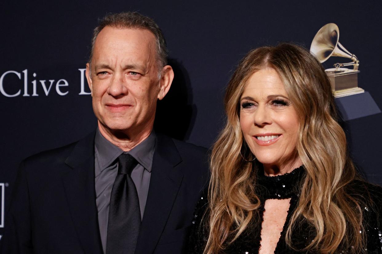 Tom Hanks and Rita Wilson are marking their 35th wedding anniversary. (Photo: MICHAEL TRAN/AFP via Getty Images)