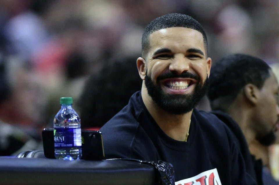 No one is happier than Drake after the Toronto Raptors emerged with a win in Game 7 against the Philadelphia 76ers. THE CANADIAN PRESS/Frank Gunn