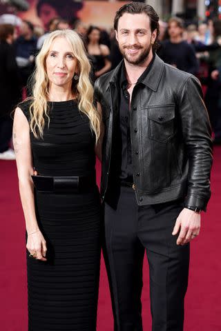 <p>Ian West/PA Images via Getty</p> Sam Taylor Johnson and Aaron Taylor-Johnson on April 8, 2024