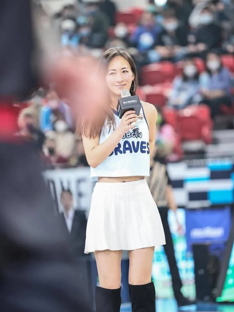 宮河麻耶有最正NBA女記者之稱。   富邦勇士提供