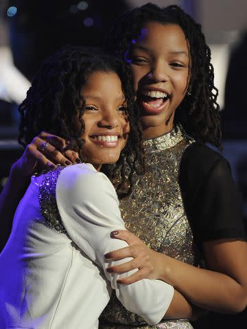 <p>Michael Schwartz/WireImage</p> Halle Bailey and Chloe Bailey after being announced the winners of Radio Disney's N.B.T. 'Next BIG Thing' season 5 in December 2012 in Glendale, California