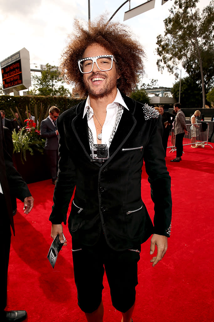 LMFAO Band member Stefan Kendal Gordy ("Redfoo") arrives at the 55th Annual Grammy Awards at the Staples Center in Los Angeles, CA on February 10, 2013.