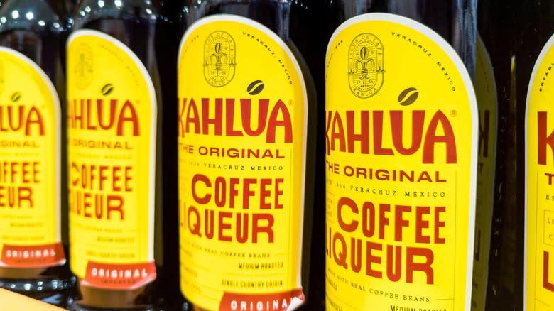 bottles of Kahlúa