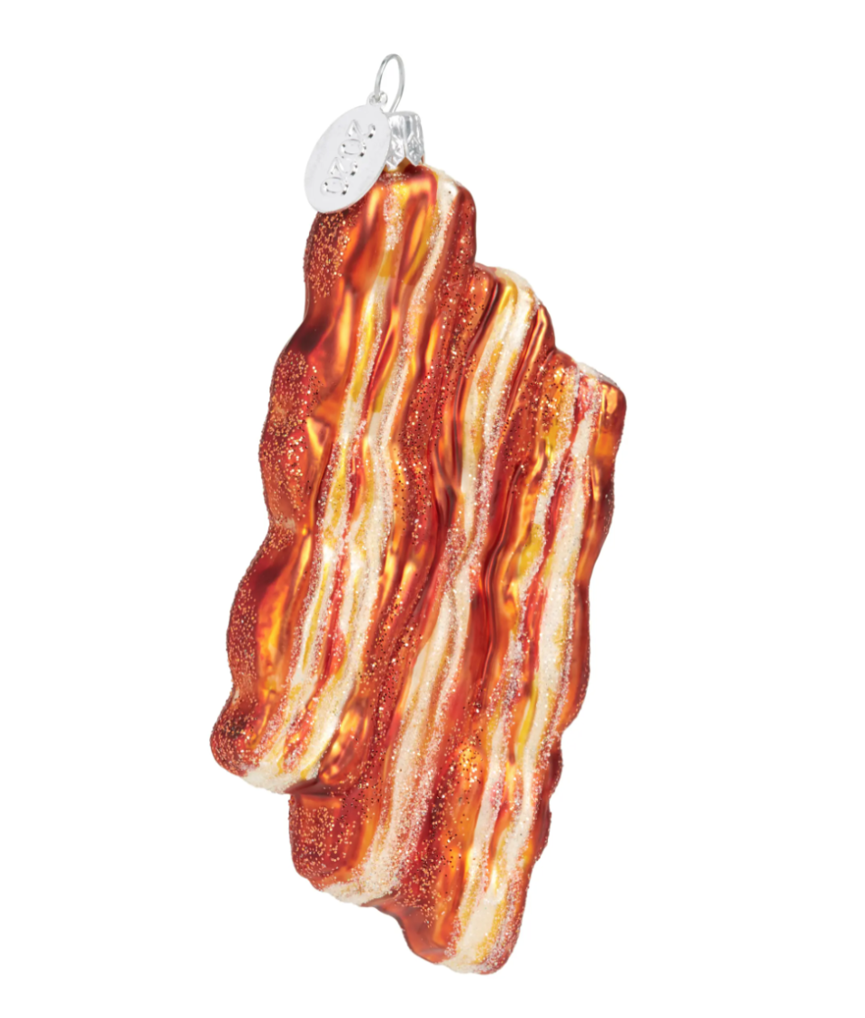 Baked Bacon Glass Ornament. Image via Nordstrom.