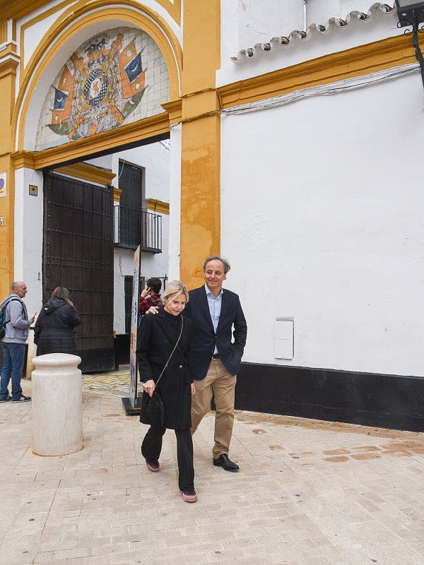 Eugenia Martínez de Irujo y Narcís Rebollo en el Viernes Santo 