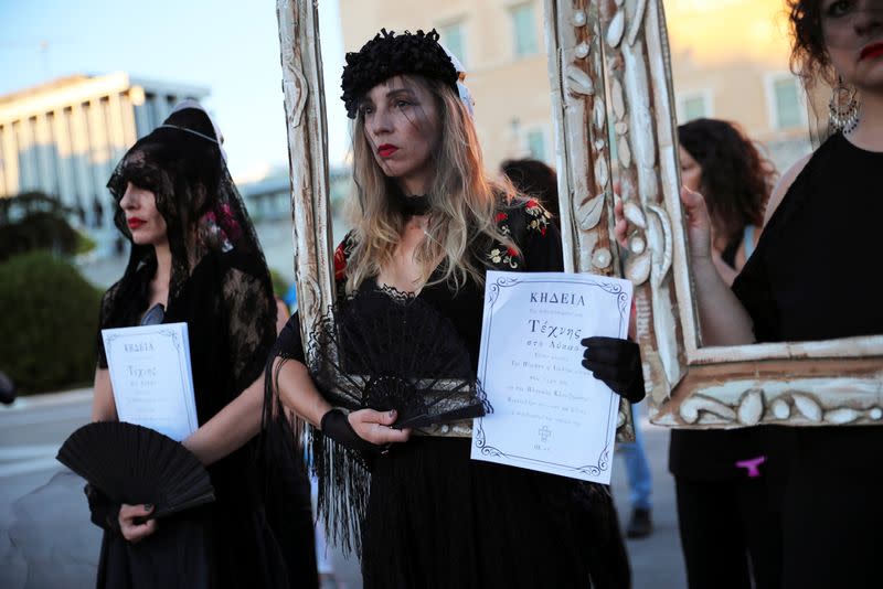 Demonstration against government plans to regulate street protests in Athens