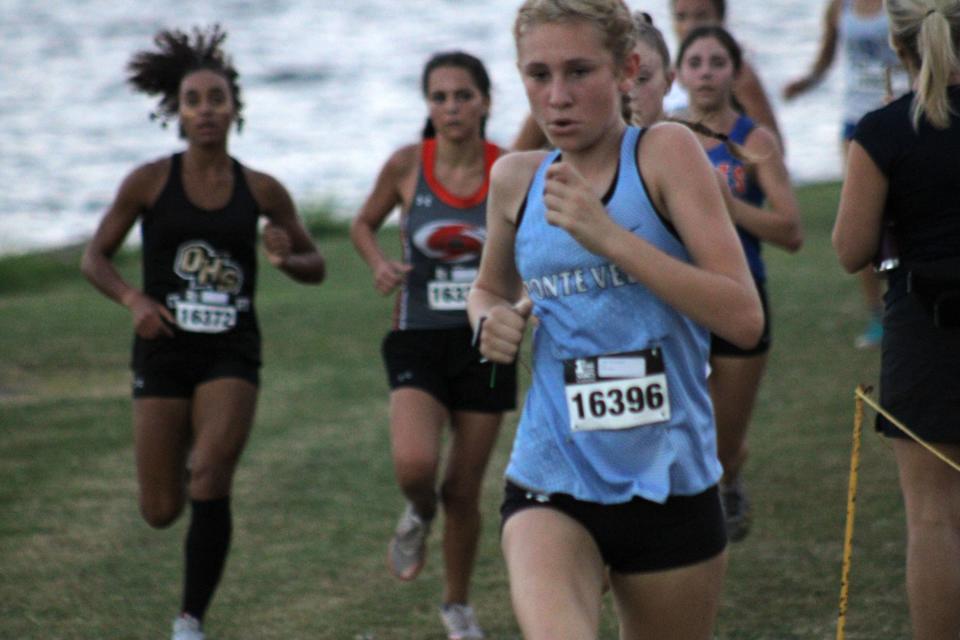Ponte Vedra's Sofia Bushkell (right) is among several Sharks contenders entering Saturday's Class 3A cross country championship.