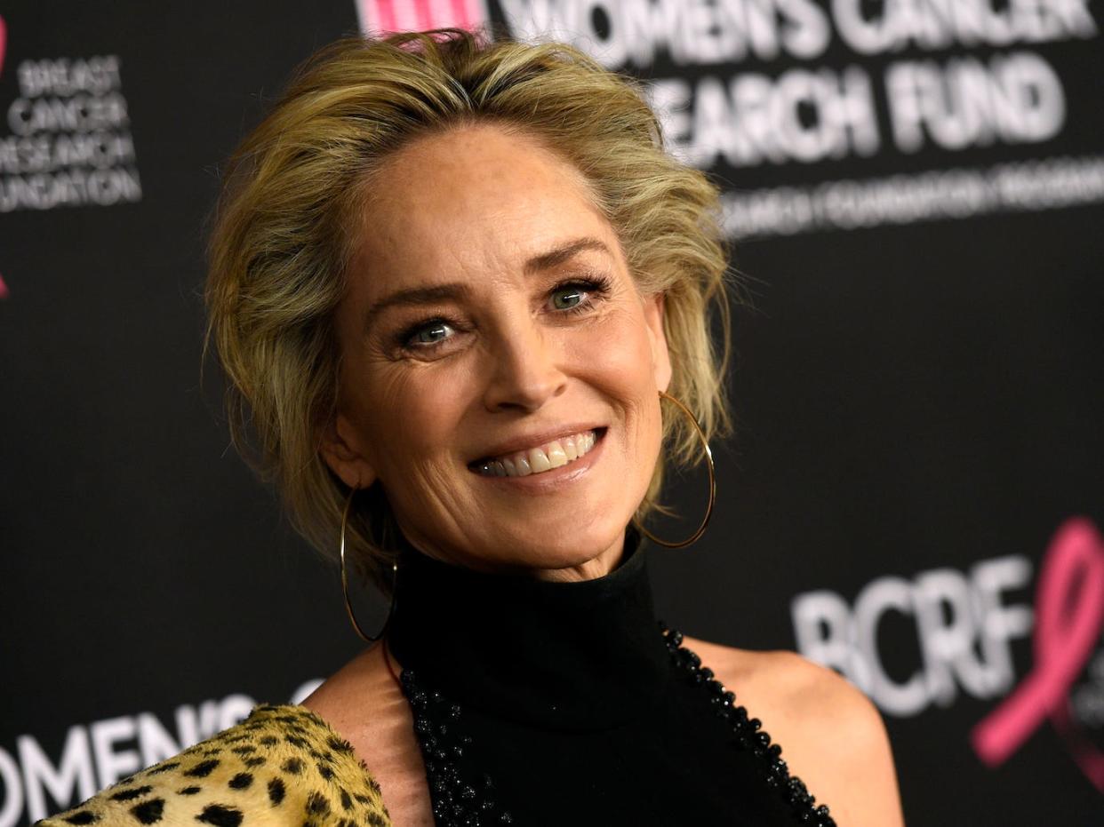 Actress Sharon Stone poses at 