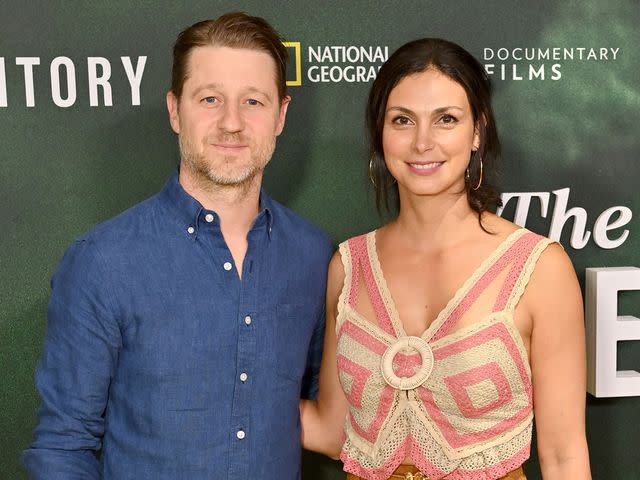 Bryan Bedder/Getty Benjamin McKenzie and Morena Baccarin attend a National Geographic Documentary Films event in August 2022 in New York City.
