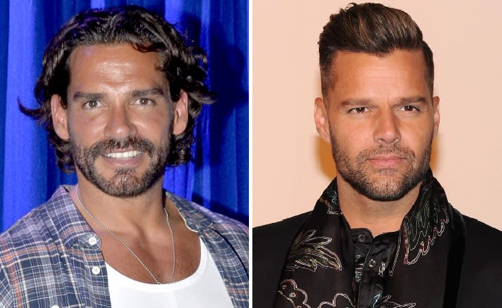 Cristián de la Fuente y Ricky Martin / Cortesía