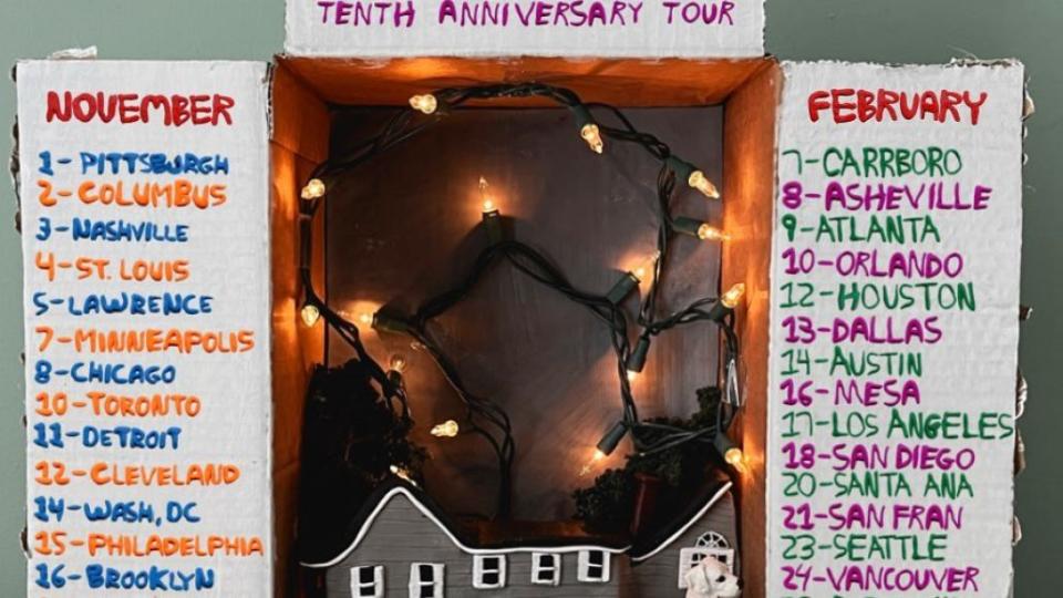 hotelier foxing co-headlining 10th anniversary tour the albatross home, like noplace is there