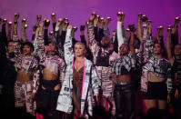 Pink performs at the Brit Awards at the O2 Arena in London, Britain, February 20, 2019. REUTERS/Hannah McKay