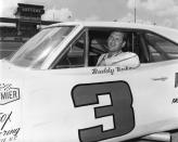<p>Buddy Baker, a 2020 NASCAR Hall of Fame inductee, won 19 races in 699 starts in a career that spanned from 1959-94. His two wins in the No. 3 car came in 1967 and 1968 while racing a Ray Fox Dodge. The wins were the first two of his career. At 6-foot-6, Baker is the tallest driver to win in the No. 3. </p>