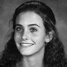 Fresh-faced Courteney Cox has hardly changed since her yearbook photo was taken. 