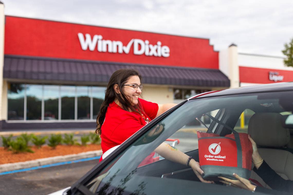 Winn-Dixie added curbside pickup service to 300 stores, including those in South Florida in February 2023.