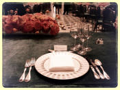 The view from President Obama's Inaugural table setting in the Capitol building. (Chris Moody/Yahoo News) <br> <br> <span> View entire gallery.</span>