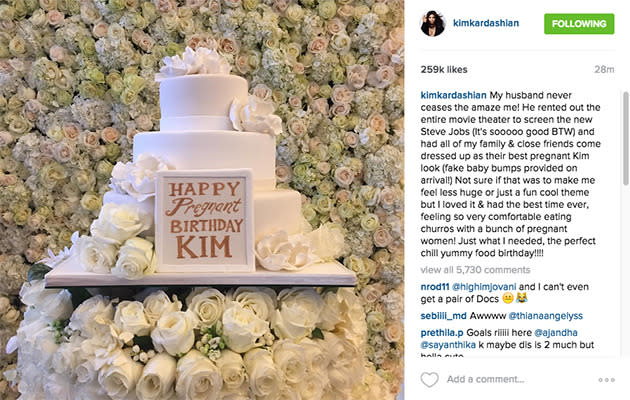 Kim Kardashian's cake