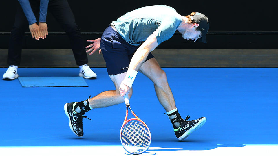 Andy Murray on Thursday. (Photo by Michael Dodge/Getty Images)