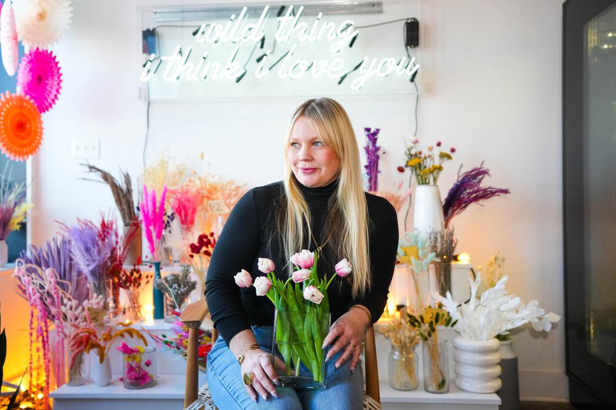 Maya Boettcher operates Wildflower, a floral boutique on Ingersoll Avenue in Des Moines.