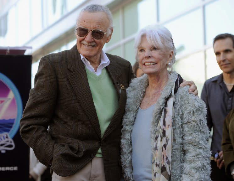 RIP... Stan Lee's wife Joan has died at the age of 93 - Credit: AP