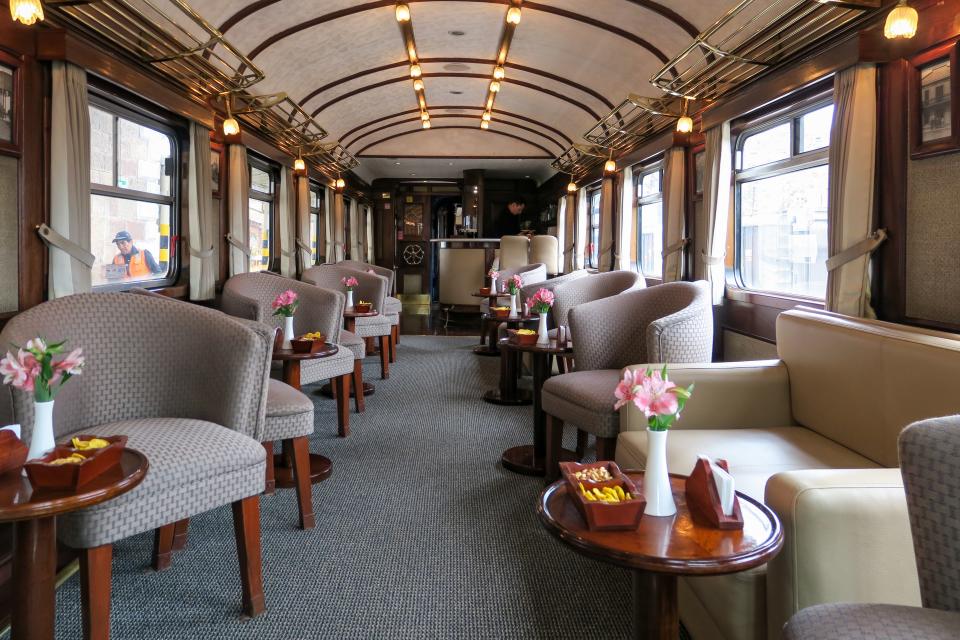 Peru. Puno. Andean Explorer train. (Photo by: Janina Zasche/Oneworld Picture/Universal Images Group via Getty Images)