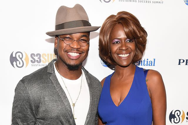 <p>Paras Griffin/WireImage</p> NE-YO and his mom Loraine Smith