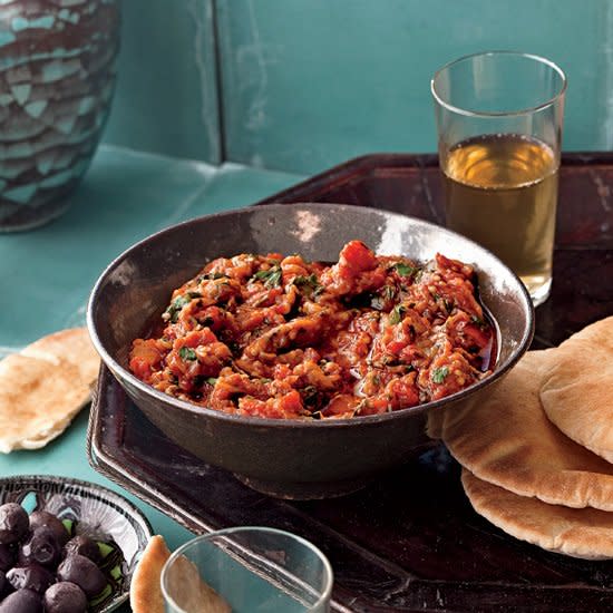 Pot-Roasted Eggplant with Tomatoes and Cumin