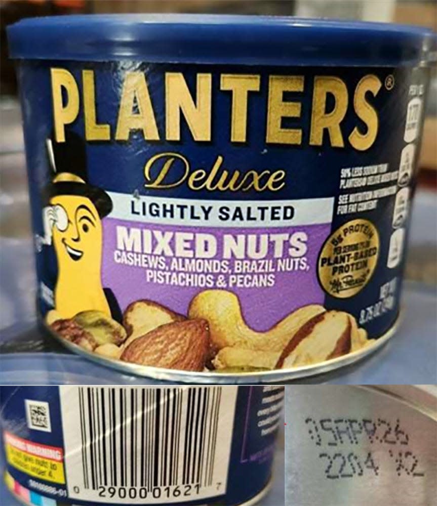 Two varieties of Planters nuts were recalled on May 3, 2024, due to potential Listeria contamination.