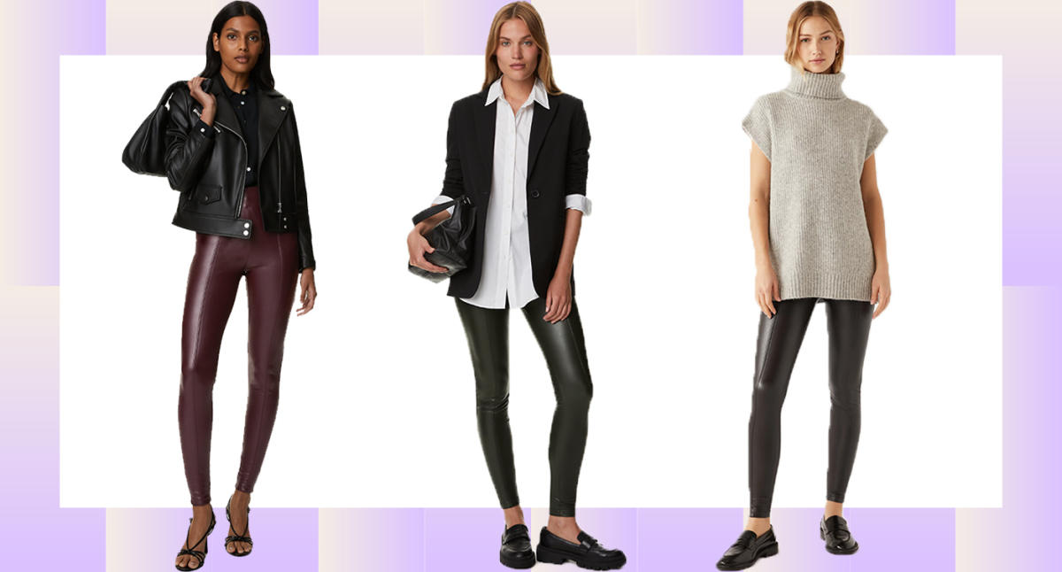 M&S' hugely popular 'waist-defining' leather look leggings are